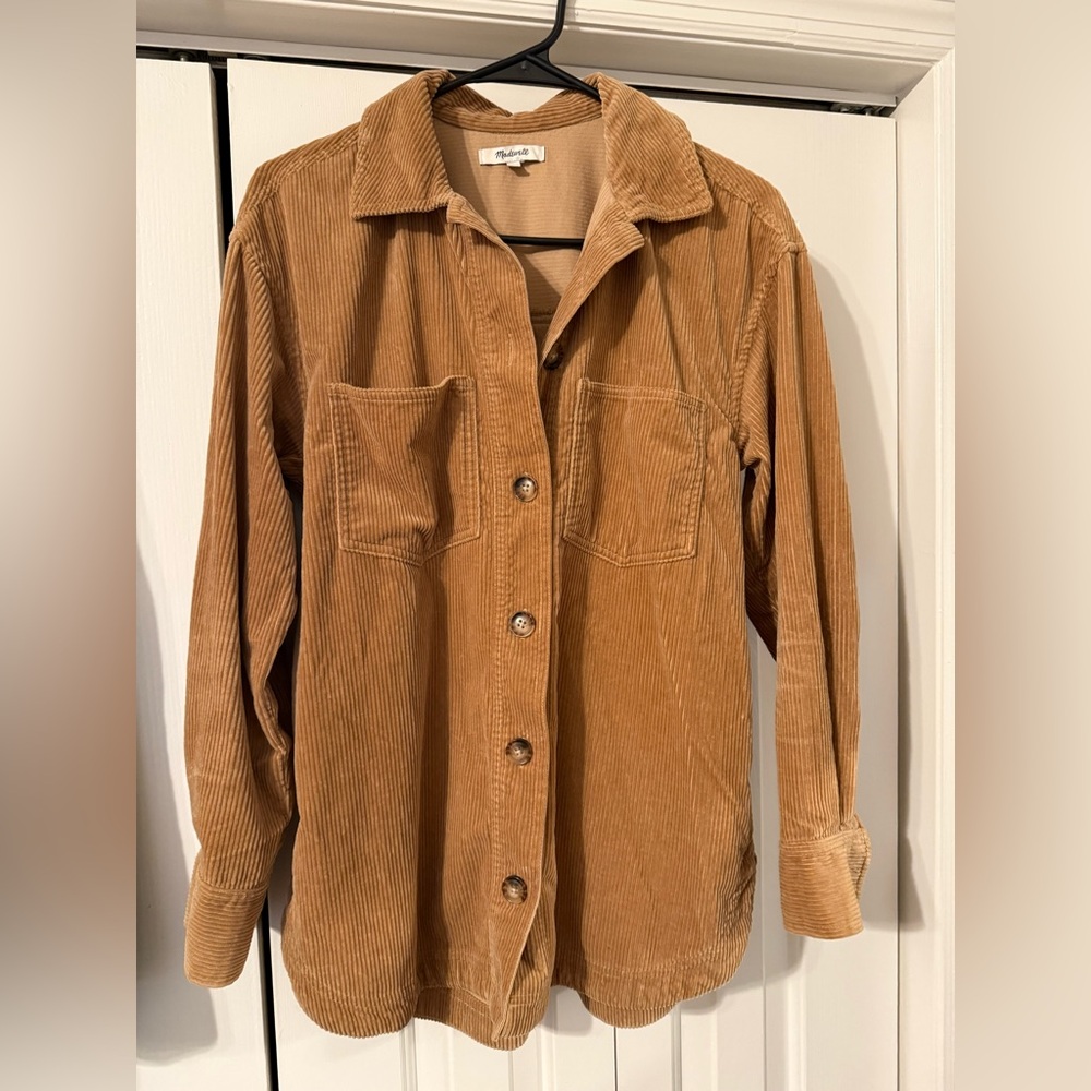 Madewell Tan Corduroy Shirt